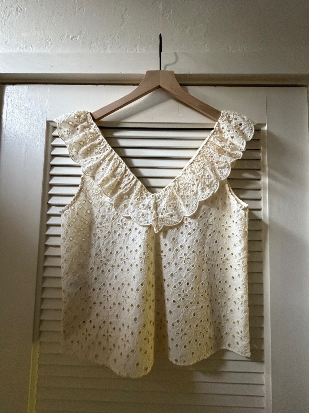 Sezane Eyelet Top